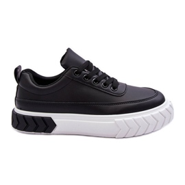 PG1 Klassische Plateau-Sneaker in Schwarz und Weiß von Nannzie