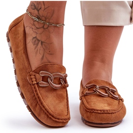 PG1 Flache Wildleder-Loafer für Damen in Braun Appia