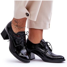 Laura Messi Damen-High-Heels aus lackiertem Leder in Schwarz von Keria