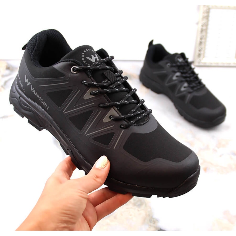 Potocki Schwarze Vanhorn Softshell-Sport-Trekkingschuhe