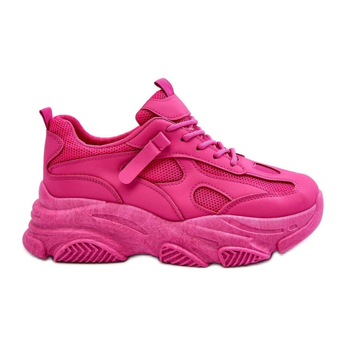 PG1 Damen-Sneaker mit klobiger Plateausohle, Fuchsia Agnenia rosa