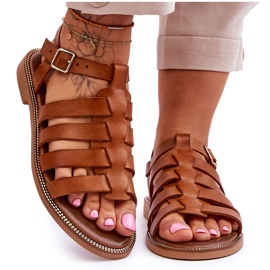 Lemar Ledersandalen mit braunen Lawren-Riemen