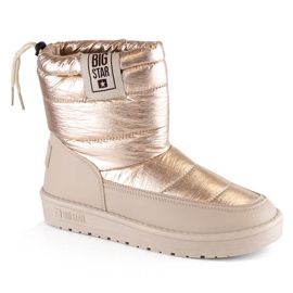 Damen-Schneestiefel Metallic-Beige isoliert Big Star II274121