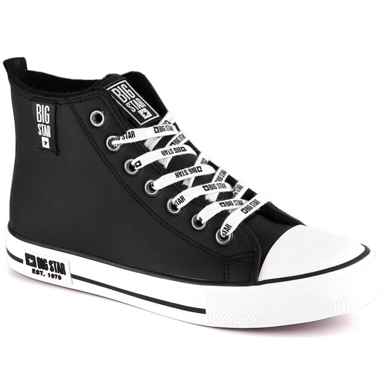 Schwarze isolierte Sneakers Big Star KK274598