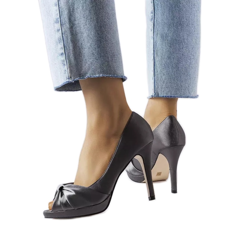 Graue Peeptoes von Paré