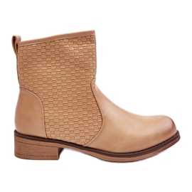 Gewebte Damenstiefel Beige Chilly