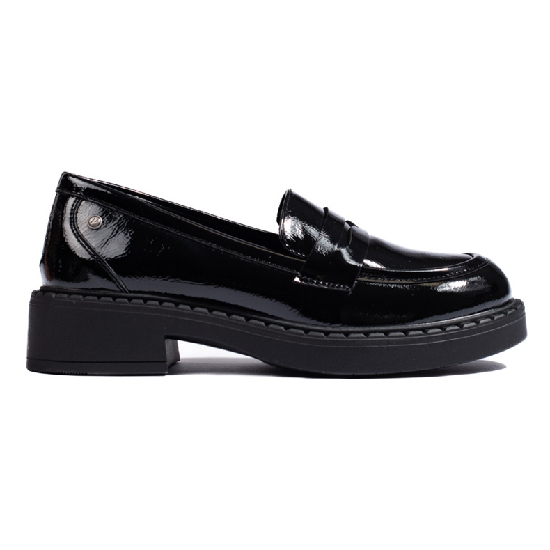 W. Potocki Lackierte schwarze Damen-Loafer von Potocki