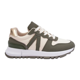 PG1 Damen Sportschuhe Grün-Beige Kabama