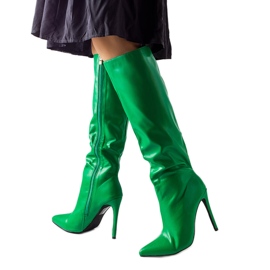 Grüne High-Heel-Stiefel von Masanti