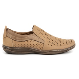 Olivier Durchbrochene Herren-Slipper für den Sommer 662 Beige