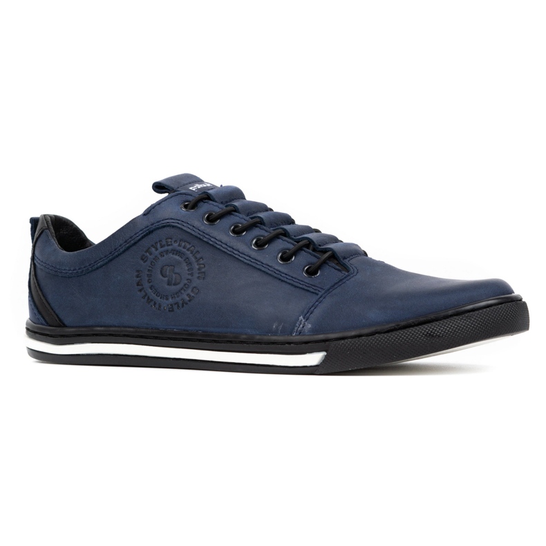 Polbut Herren-Freizeit-Lederschuhe 2121/2 Marineblau