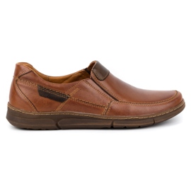 Olivier Herren-Slipper aus Leder 62K braun