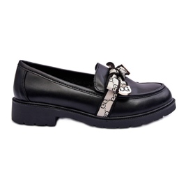 Damen Lederschuhe Loafer Schwarz S.Barski HY330