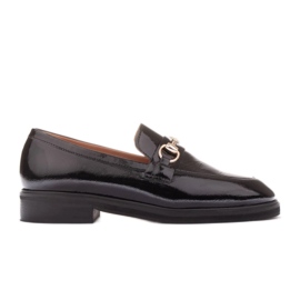 Marco Shoes Polierte Slipper schwarz