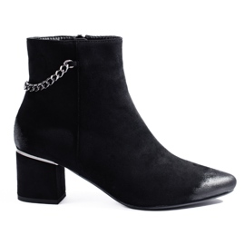 Schwarze Wildlederstiefel für Damen von Vinceza