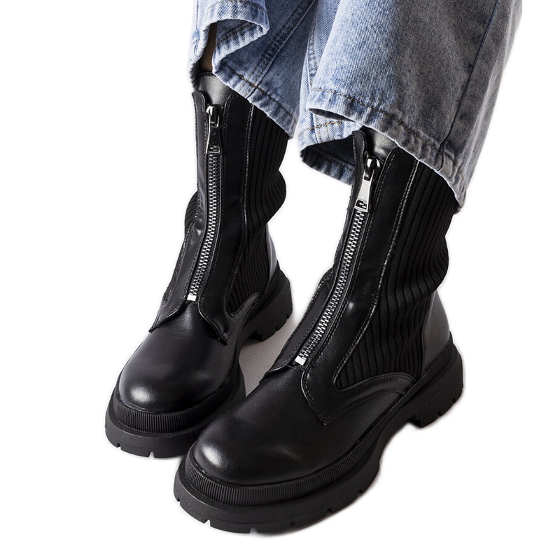 Schwarze Sock-Boots von Napolitani