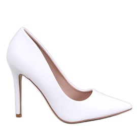 Carra White Stiletto-Pumps weiß