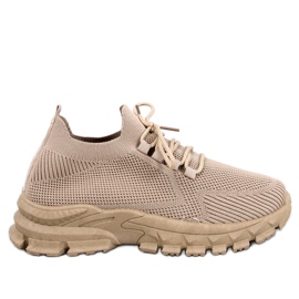 Maure Khaki Sockensneaker beige