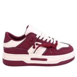 Clavell Wine-Sneaker mit hoher Sohle beige
