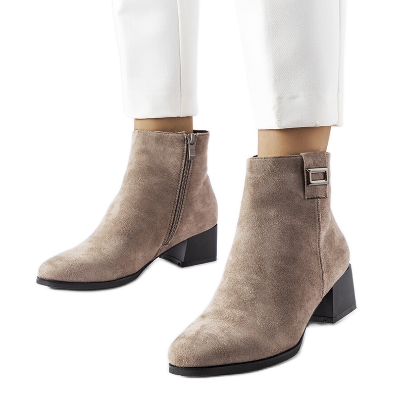 Beige Stiefeletten von Fletcher MR2130-4