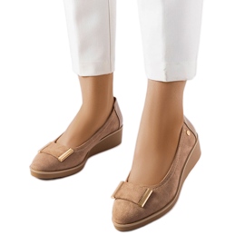 Inna Ballerinas mit Lederfußbett von Kajla schwarz