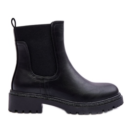 Damen-Jodhpur-Stiefel aus Leder in Schwarz von Crowder