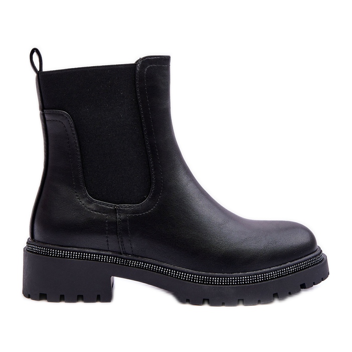 Damen-Jodhpur-Stiefel aus Leder in Schwarz von Crowder