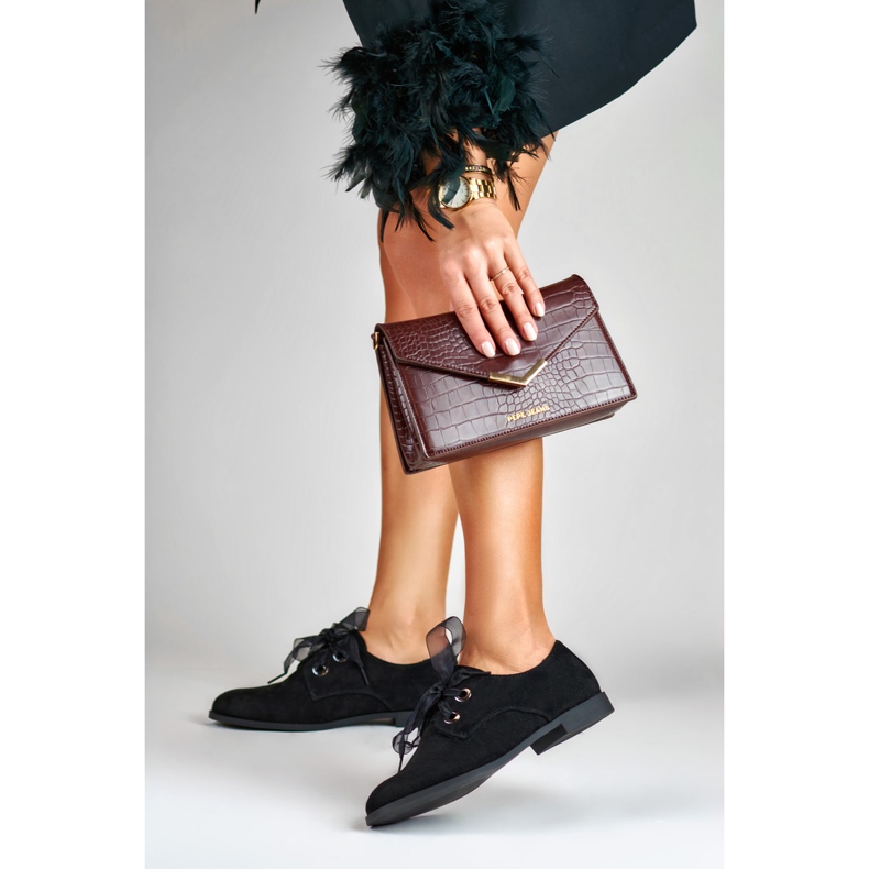 La.Fi Elegante Wildlederschuhe schwarz