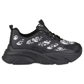 Schwarze Damen-Sneaker von Emis