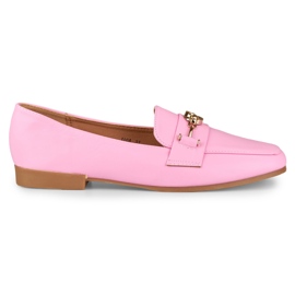 Rosa flache Schuhe