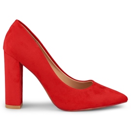 Rote Pumps an der Post