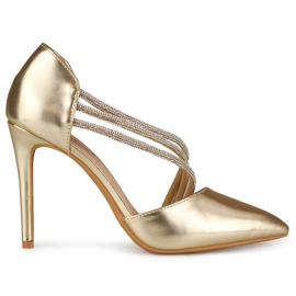 Elegante goldene Anstecknadeln Golden