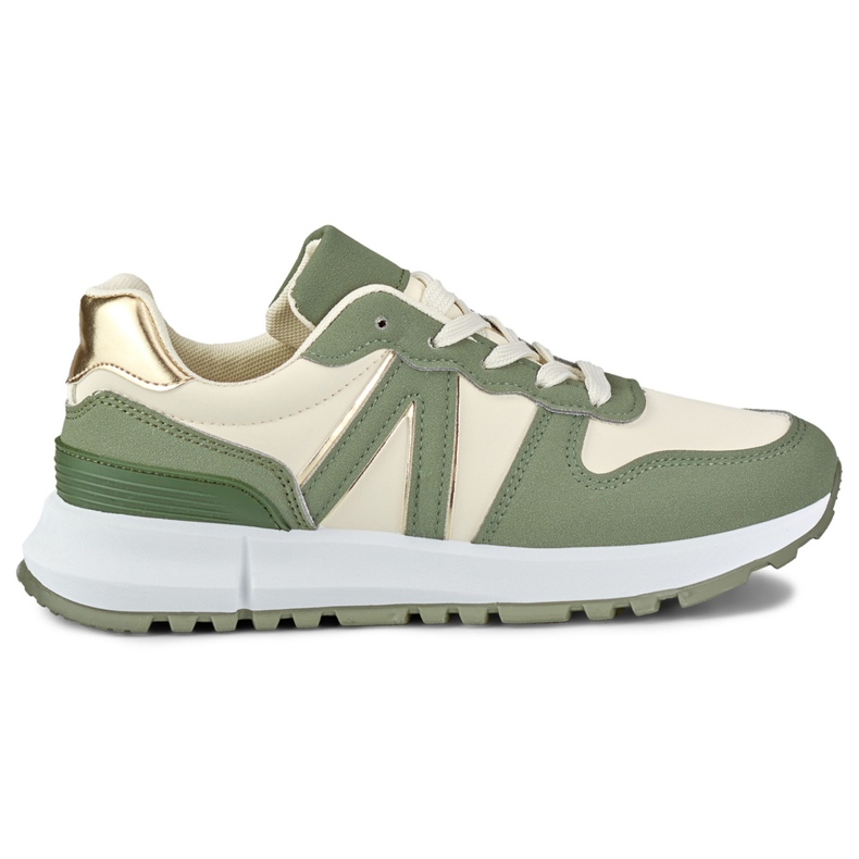 Damen-Sneaker in Grün und Beige