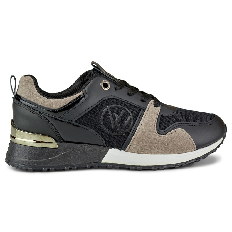 Modische schwarze Jersey-Sneaker