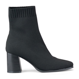 Elastische, taillierte schwarze Damenstiefel