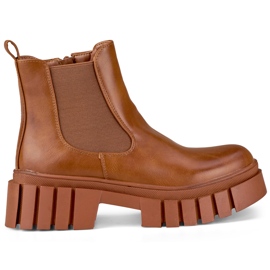 Braune Damen-Arbeitsstiefel von Veris