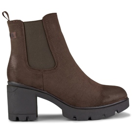 Klassische Damenstiefel aus Wildleder Adeline braun