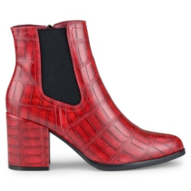 Rote Stiefel von Blaise aus Öko-Leder