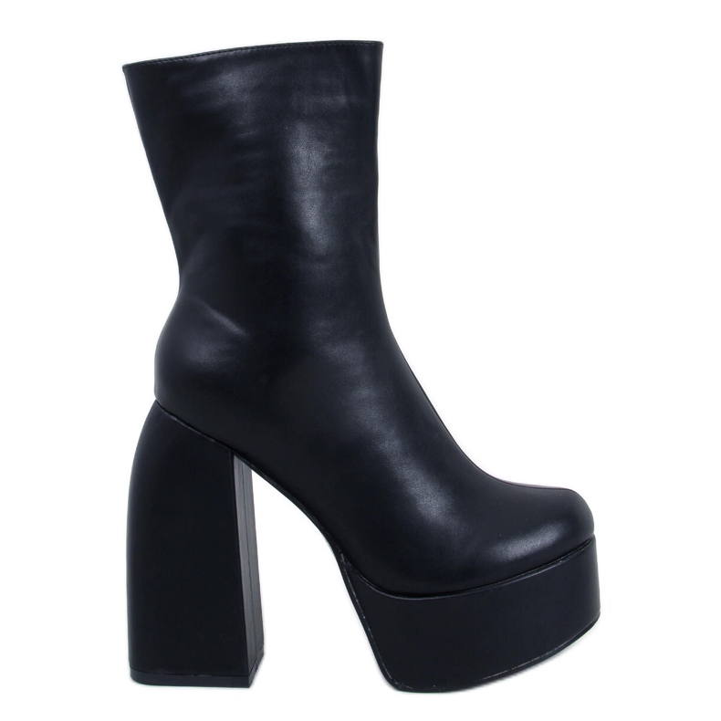 Plateaustiefel von Nicole Black schwarz