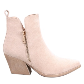 Ripley Beige Damen-Cowboystiefel