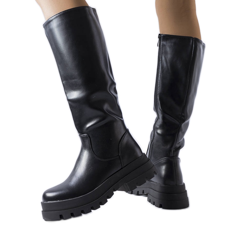 Schwarze isolierte Stiefel von Stanis