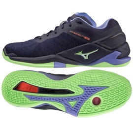 Mizuno Wave Stealth Neo M X1GA200011 Handballschuhe blau blau