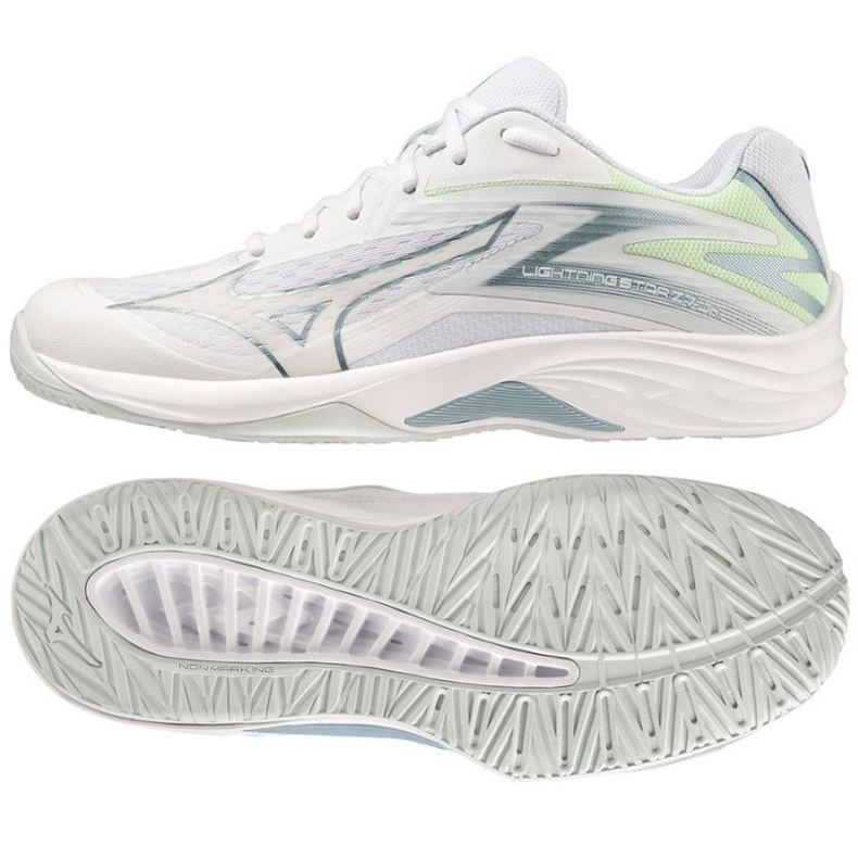 Mizuno Lightning Star Z7 Jr V1GD230335 Volleyballschuhe weiß weiß