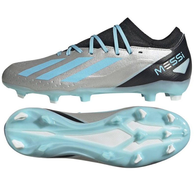 Adidas X Crazyfast Messi.3 Fg M IE4078 Fußballschuhe silber- grautöne