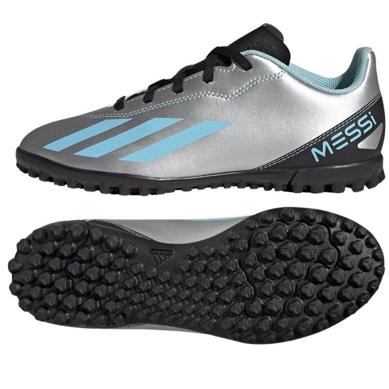 Adidas X Crazyfast Messi.4 Tf Jr IE4068 Fußballschuhe grau grautöne