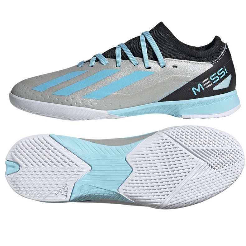 Adidas X Crazyfast Messi.3 In Jr IE4075 Fußballschuhe silber-