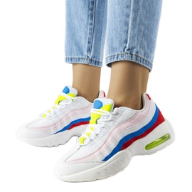 Inna Weiße Sneaker mit farbigen Einsätzen von Joline