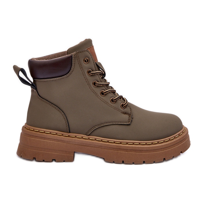 Trapper-Stiefel für Damen in warmem Grün von Corbin