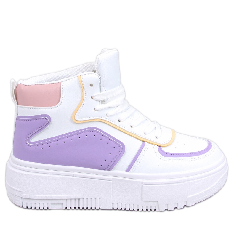 Storm WEISS / LILA High-Top-Sneakers weiß