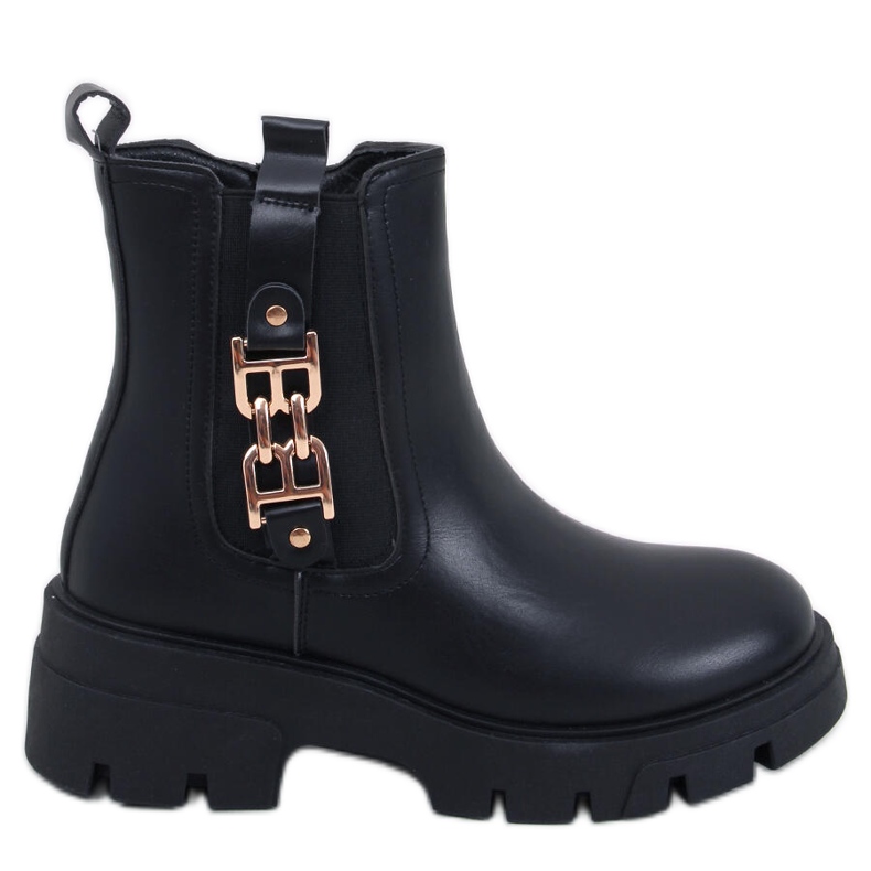 Damen-Chelsea-Stiefel Vida Schwarz
